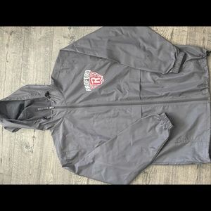 Gray Radford University rain jacket. Worn once.